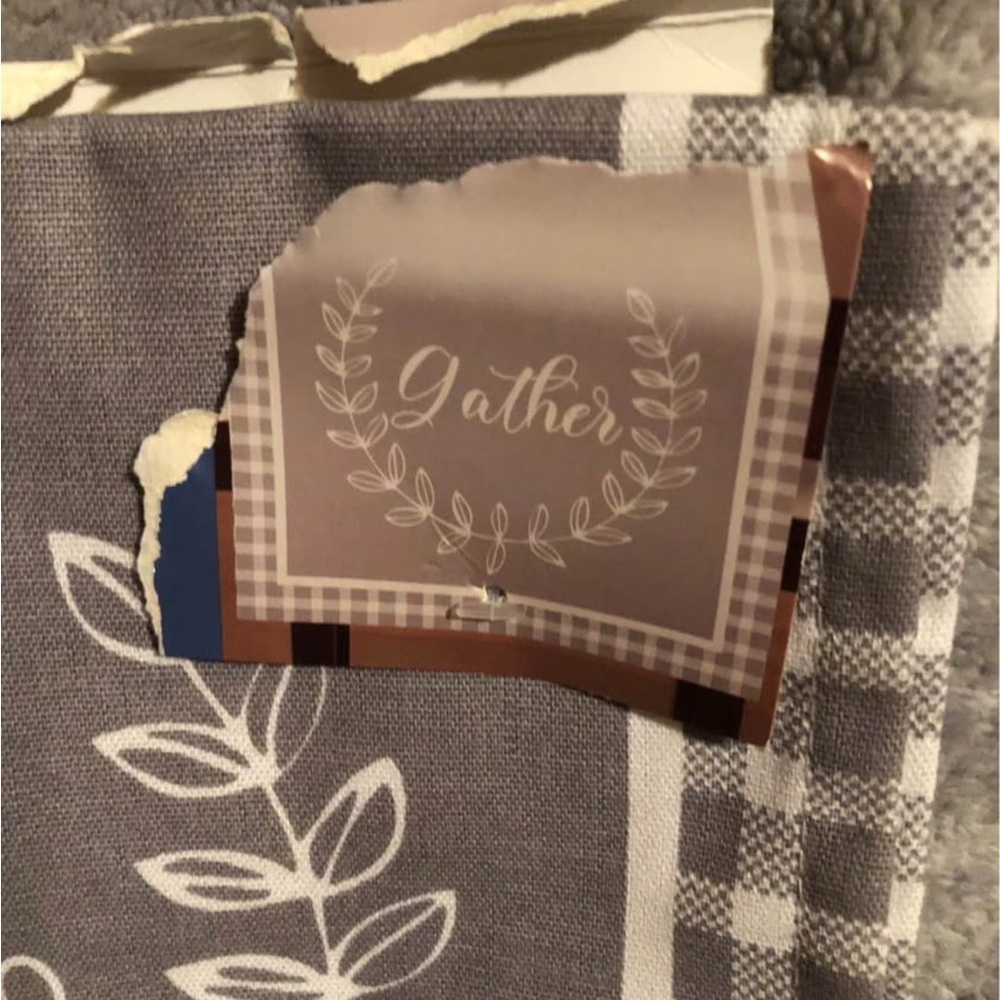 True Living Gray Table Runner - Picture 4 of 6